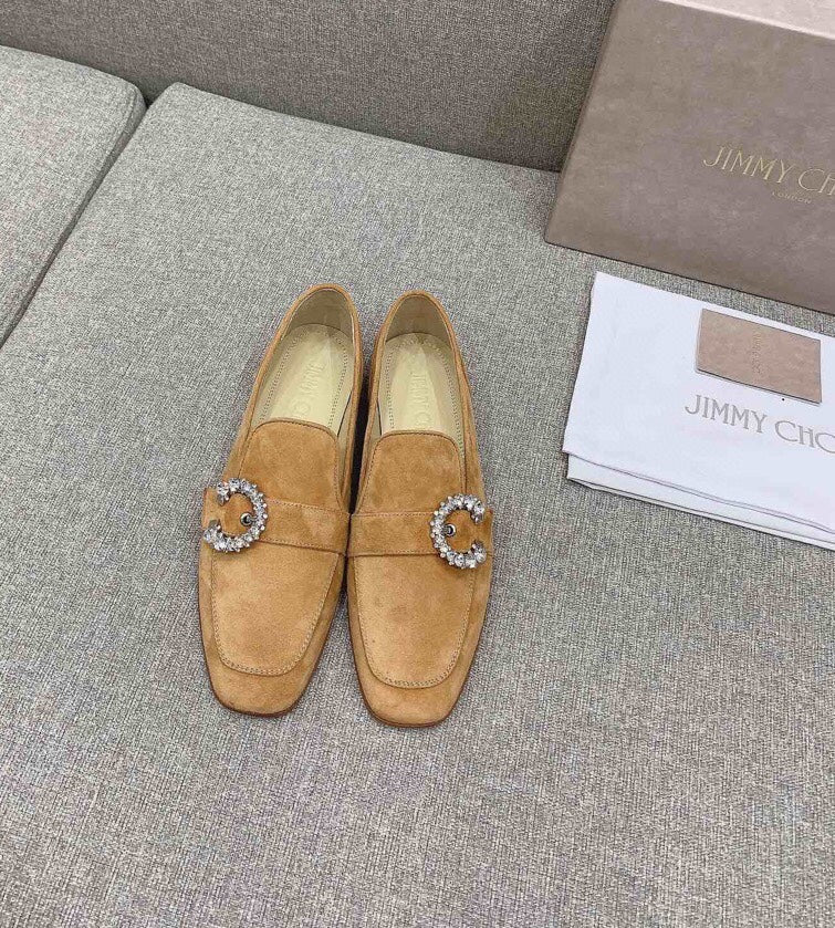 Лоферы Jimmy с пряжкой и стразами - 2 шт.