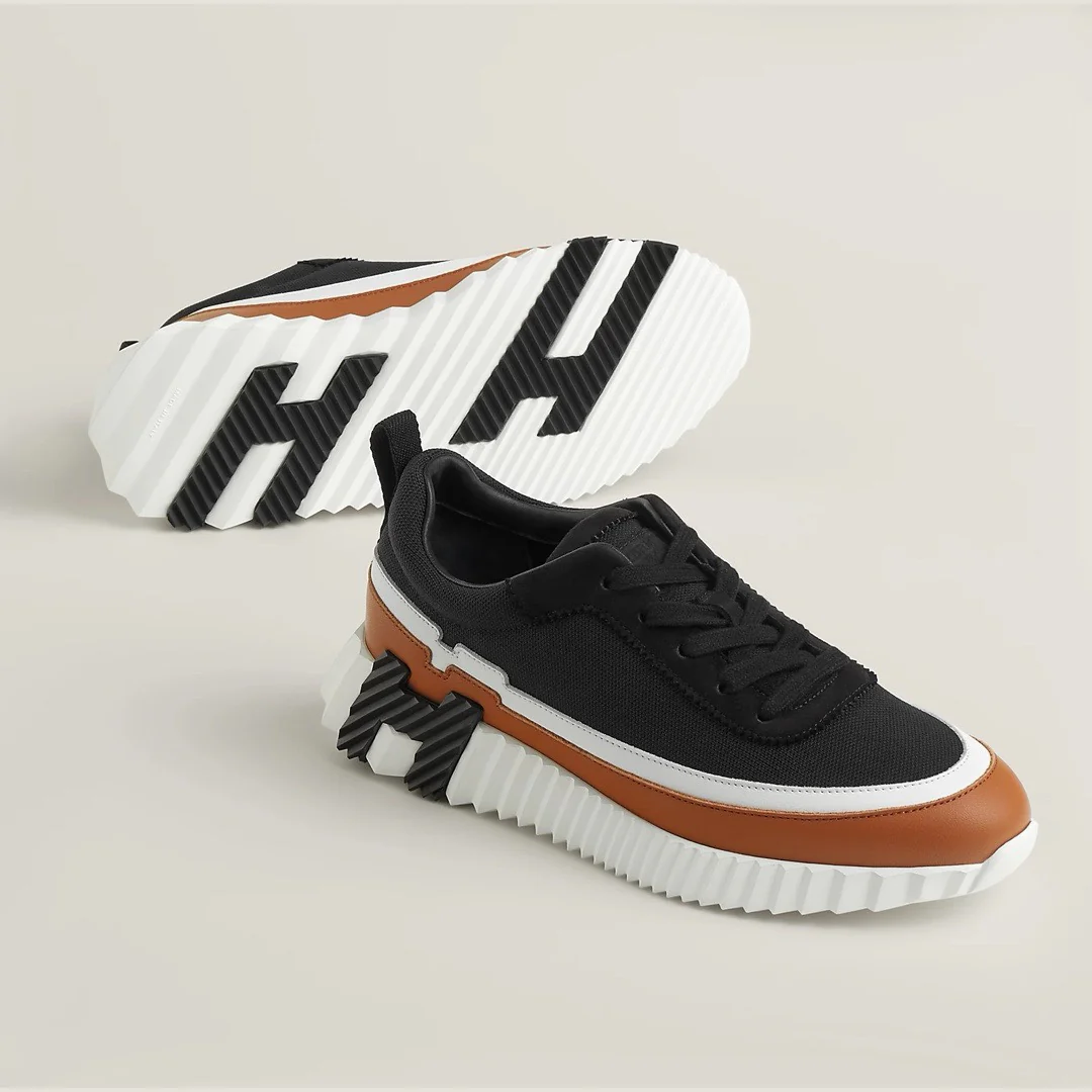 Повседневные туфли Hermes 2024 - Черные - 1