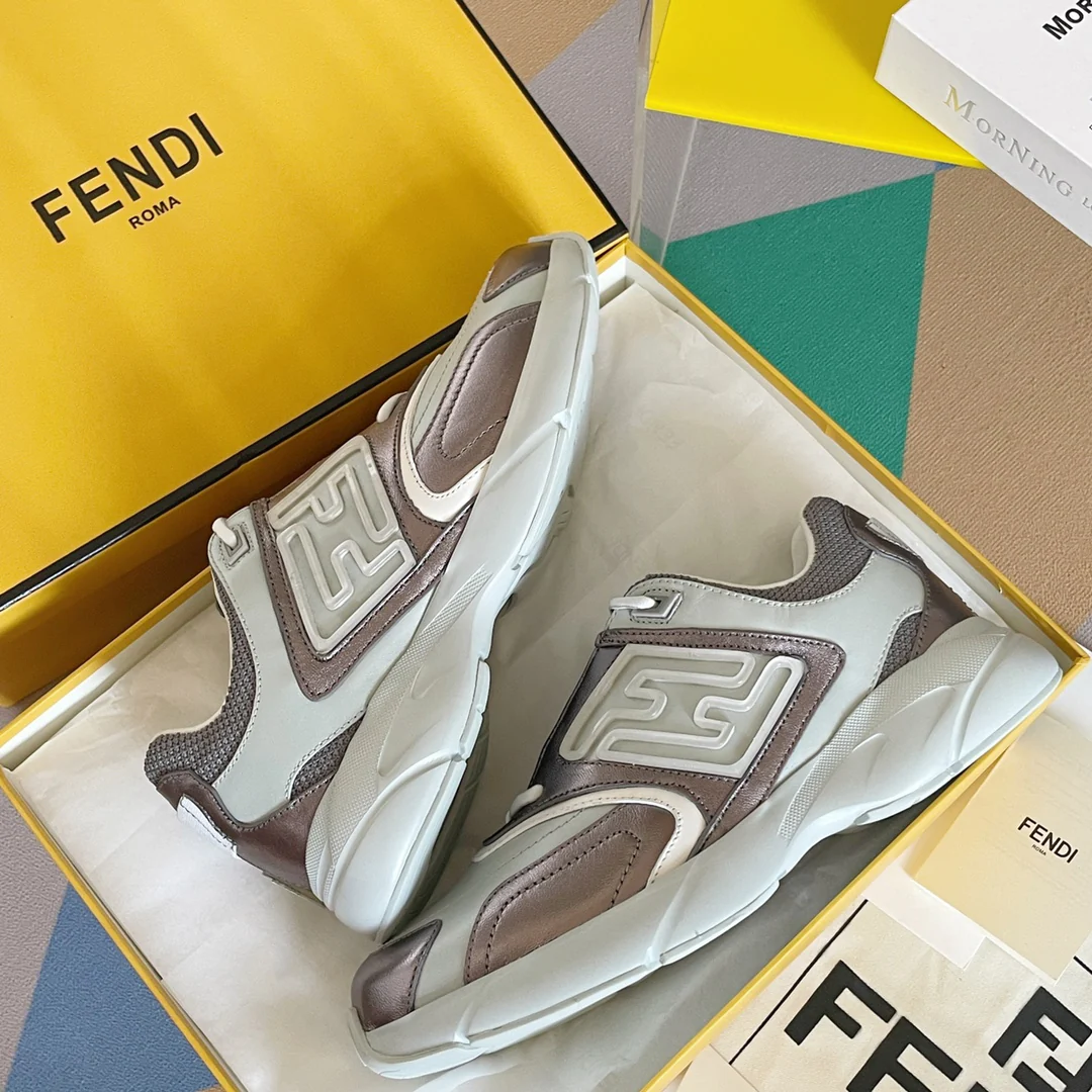 Кроссовки Fendi - Парные - Серые
