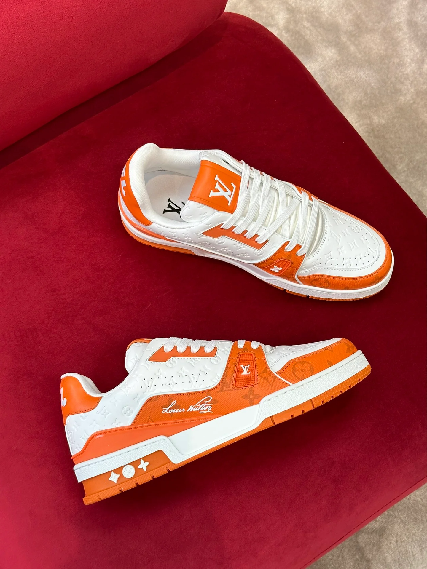 Кроссовки LV Trainer Series - Спортивная обувь - Унисекс - Оранжевый