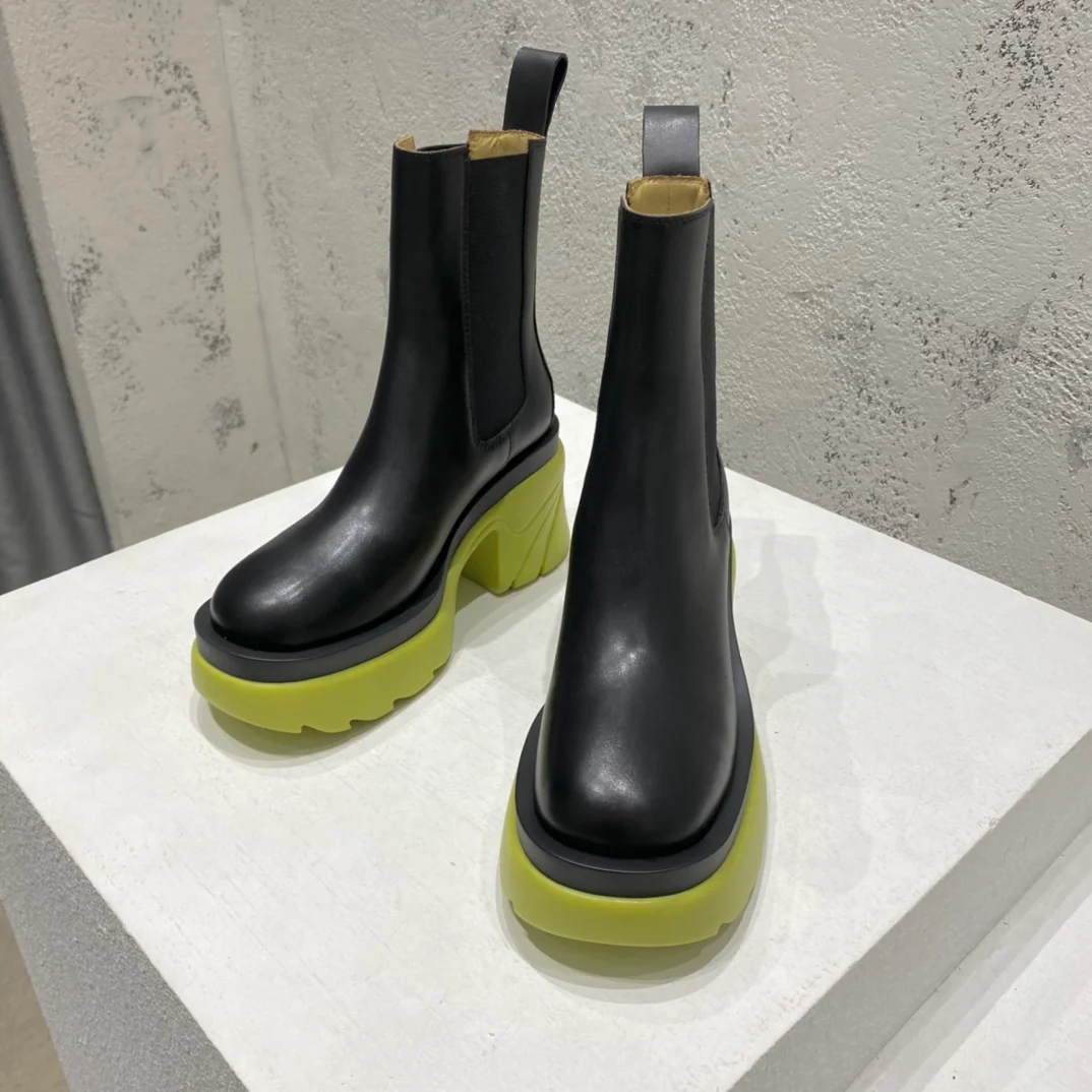 BV-22ss - Ботинки средней высоты на толстой подошве - Размеры 35-39-40-41 (Возможен индивидуальный пошив) - 2