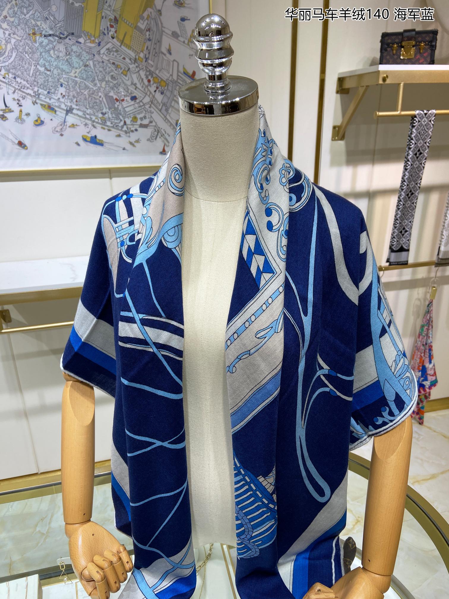 Hermes - Элегантный кашемировый шарф 