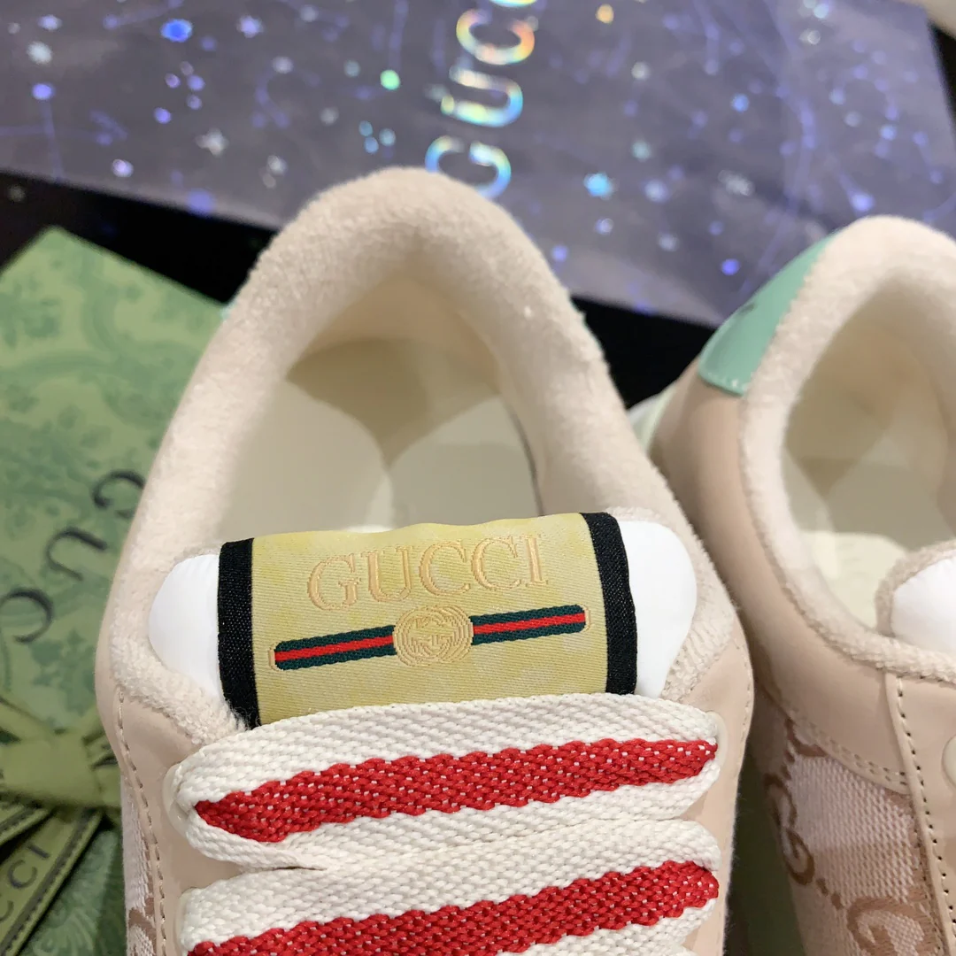 Новинка Gucci 2023 года - Туфли на платформе Dirty Shoes - Розовые