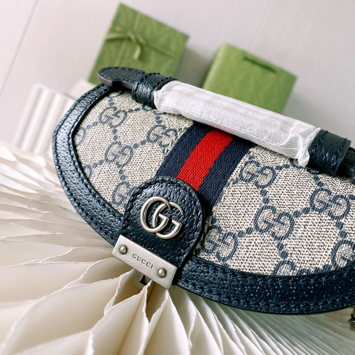 Мини-сумочка Gucci Ophidia/сумка через плечо - 17 см (5x13x6 см) - синяя