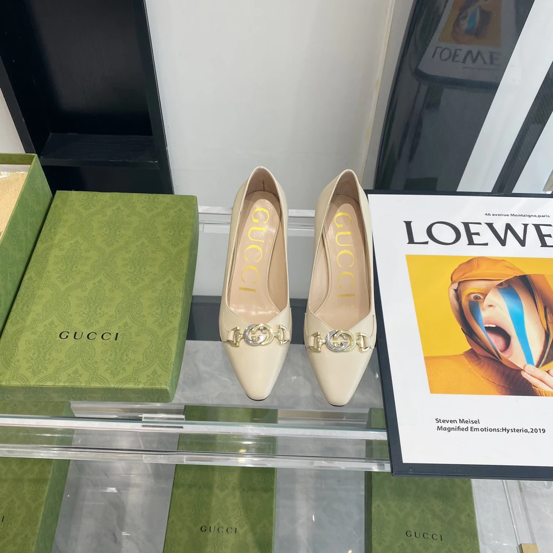 Gucci - Ретро - Туфли с острым носком - На высоком каблуке - 1