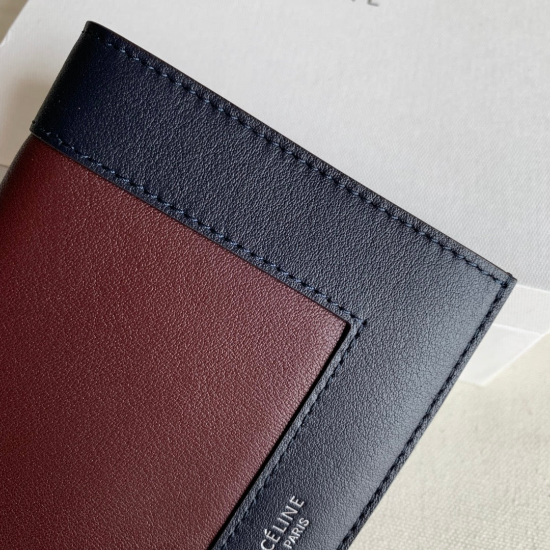 Celine - Средняя длина - Темно-синий и бордовый