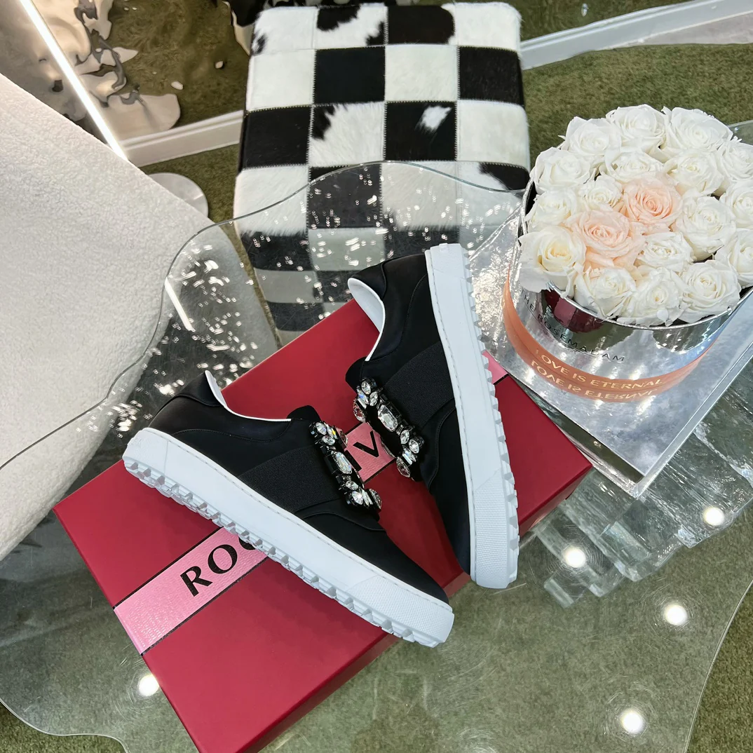 Обувь RV Shoes - Новинка ранней весны 2023 года - Белые кроссовки - Черные