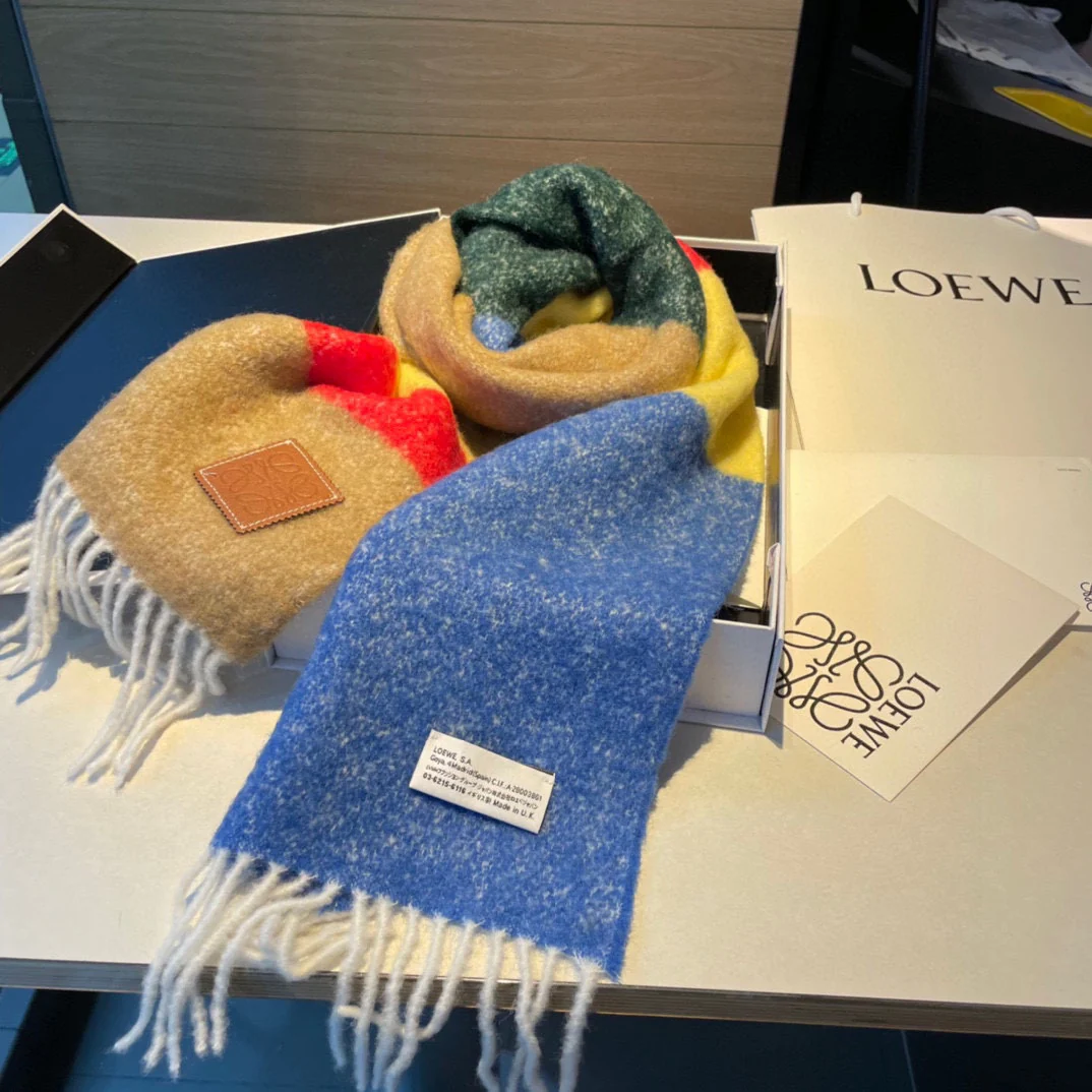 Кашемировый шарф Lolwei с принтом - 30 см - 168 см