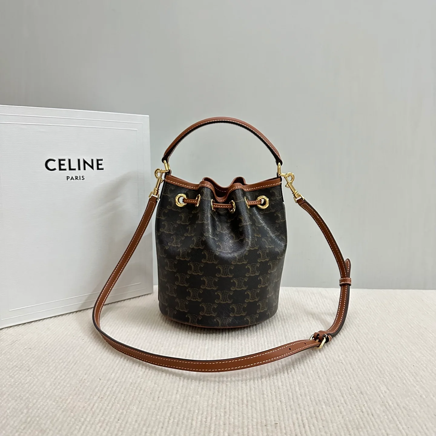 Сумка-ведро Celine Clara на завязках - маленькая