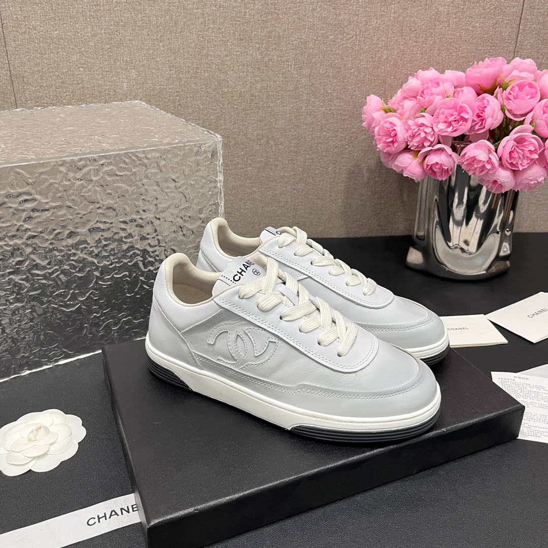 Повседневные туфли Chanel 2024 - Белые - 3