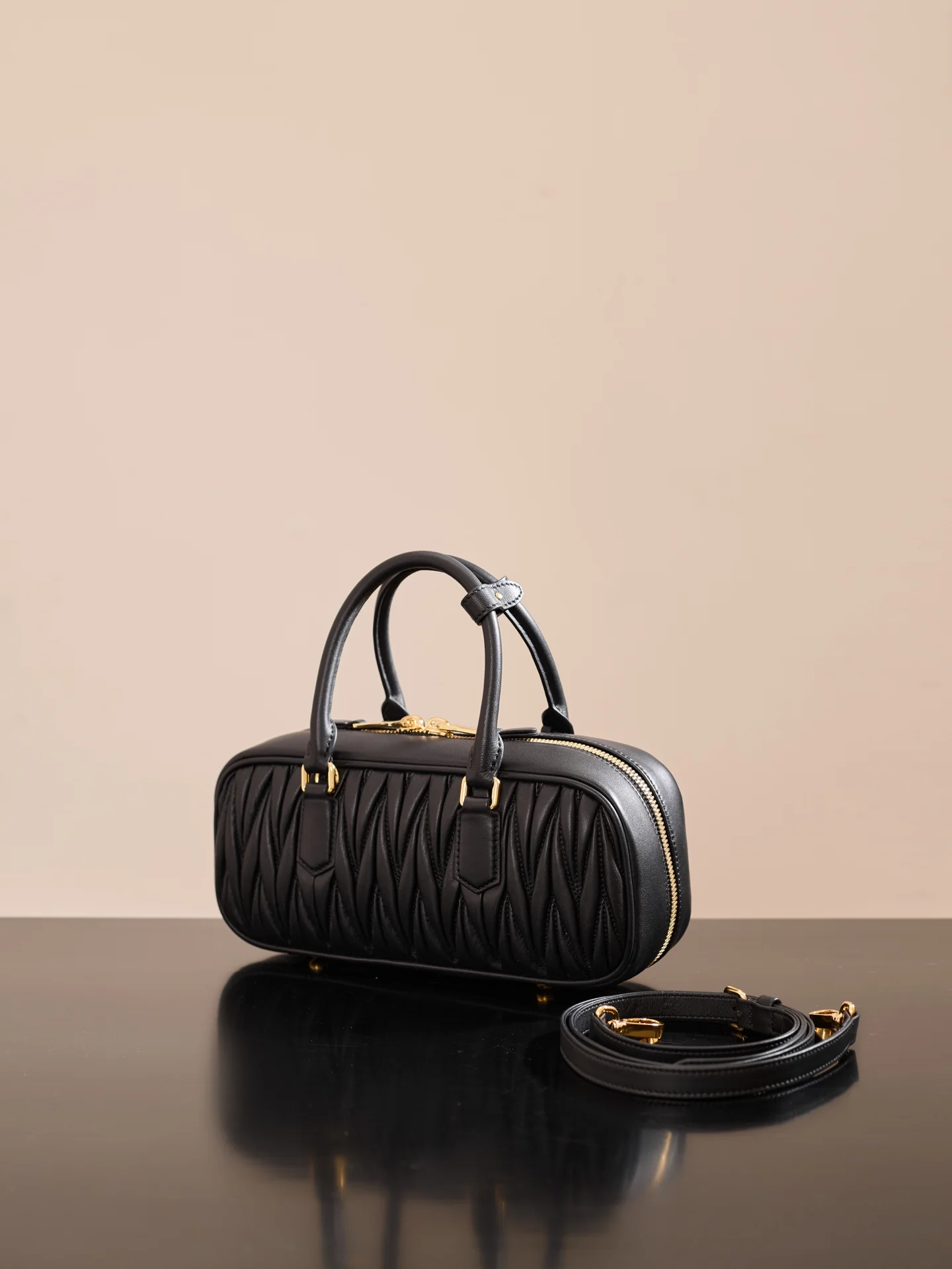 Miu Miu-5bb148m1300-??????-??????-Medium-Black