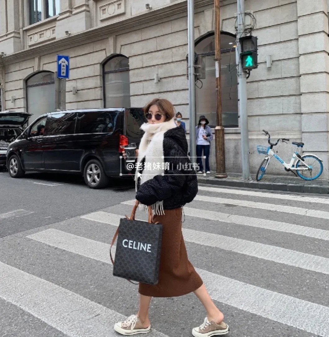 Celine-Cabas Medium Monogram Leather