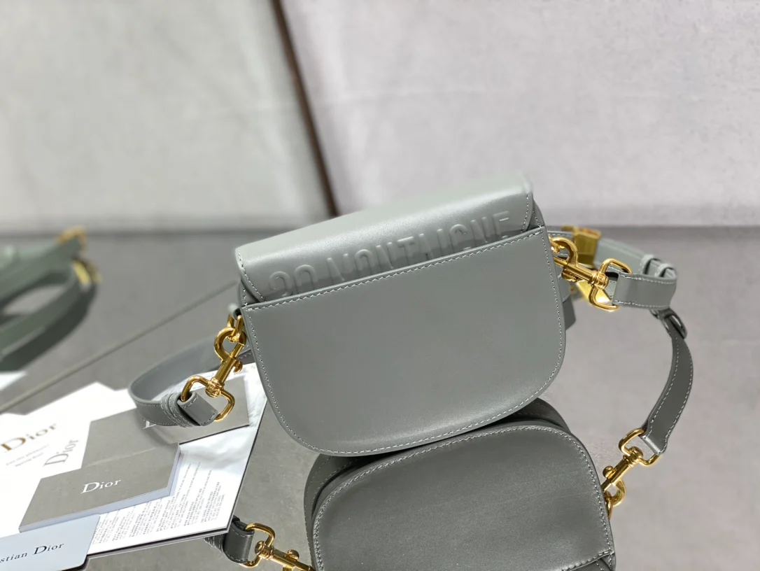 Dior Bobby Small 18cm Rock Grey Leather