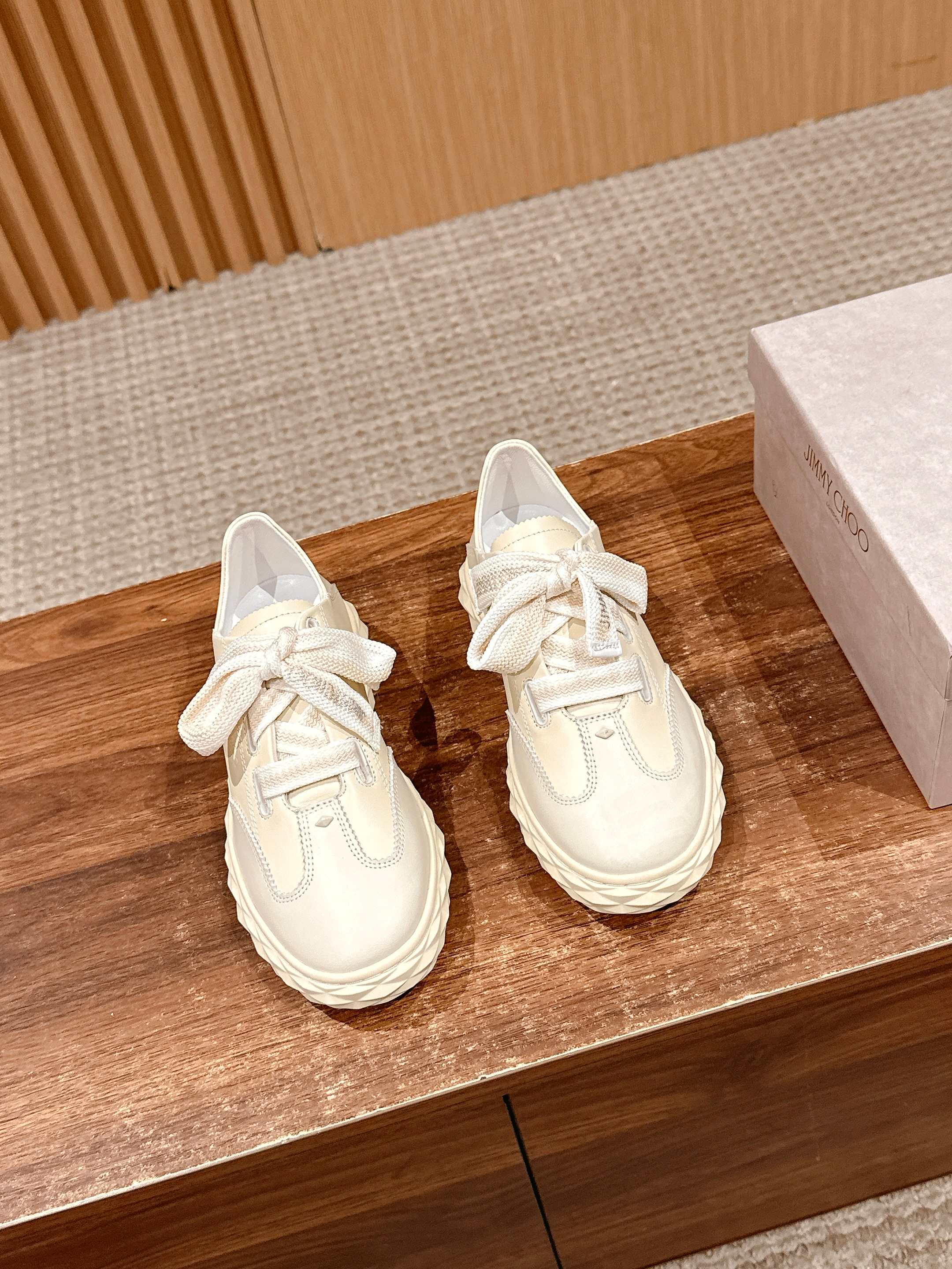 Jimmy - Кроссовки с бантом - Абрикосовый цвет