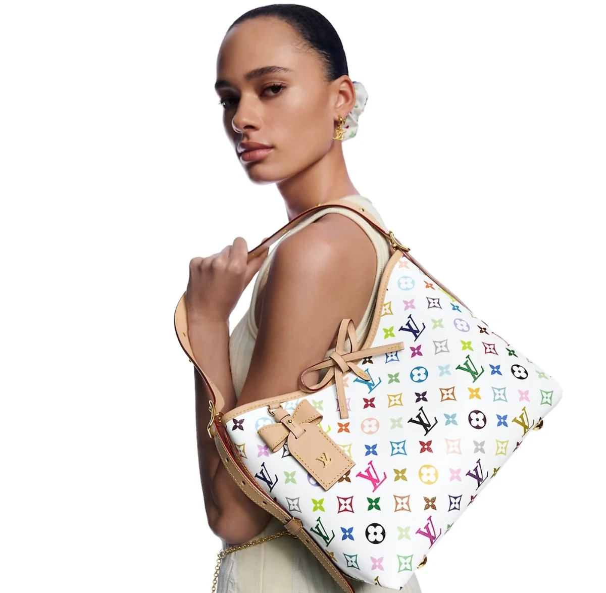 Сумка LV Carryall Bow Handbag - белая