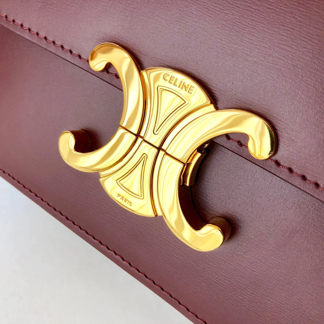 Сумка Celine Triomphe из телячьей кожи - подростковая - 18 - 5 см - 5