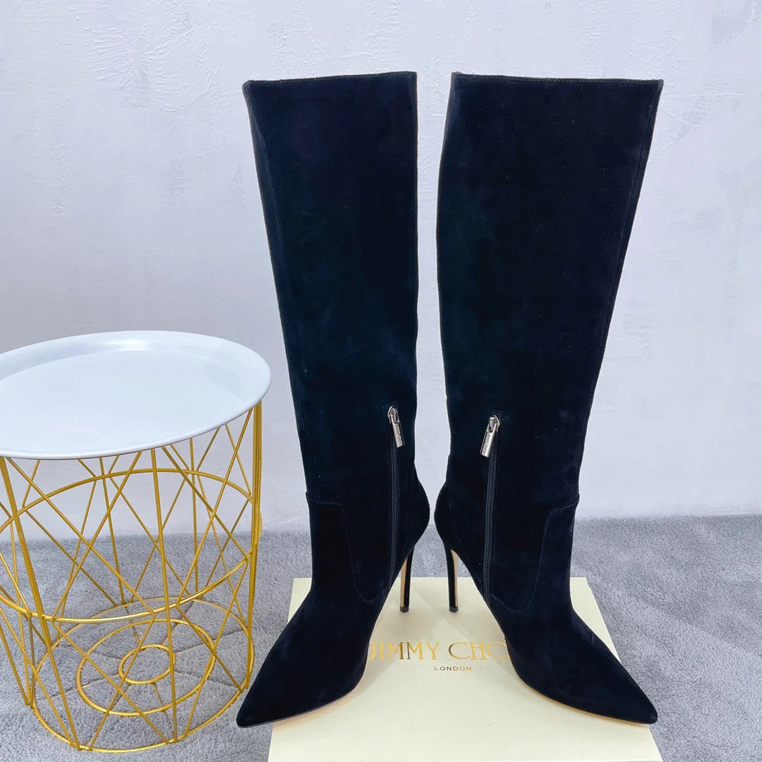 Новинка сезона осень/зима 2022 от Jimmy - Ботильоны на шпильке - Черные - 1