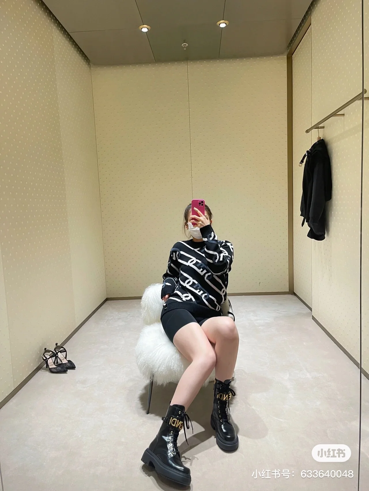 Сапоги для верховой езды Fendi средней высоты — фото в них.