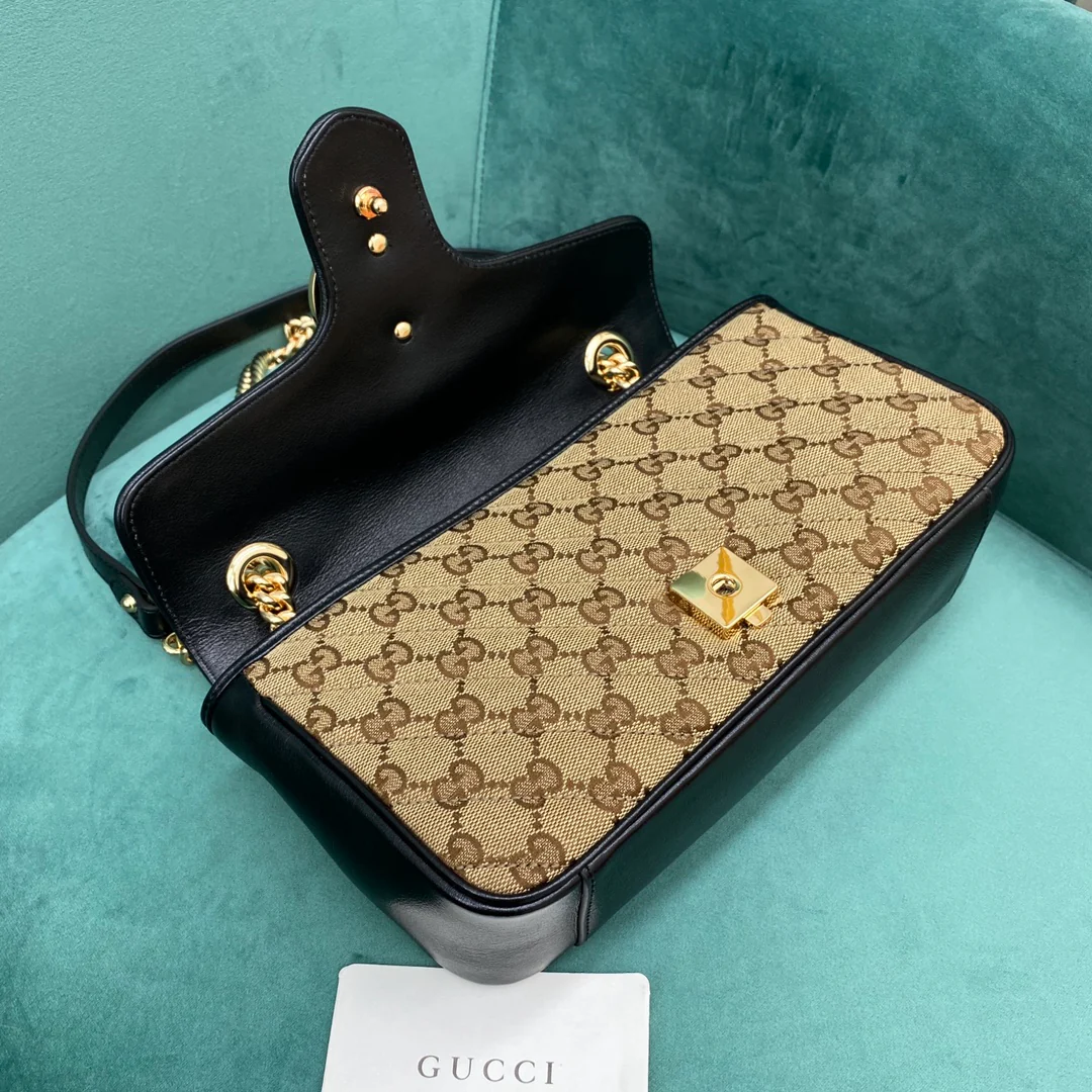 Gucci Marmont Medium 26cm Canvas Monogram