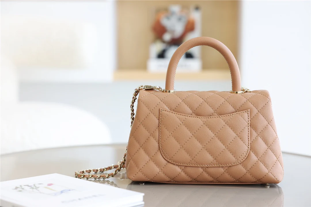 Chanel 2021 Coco Handle Caramel Small
