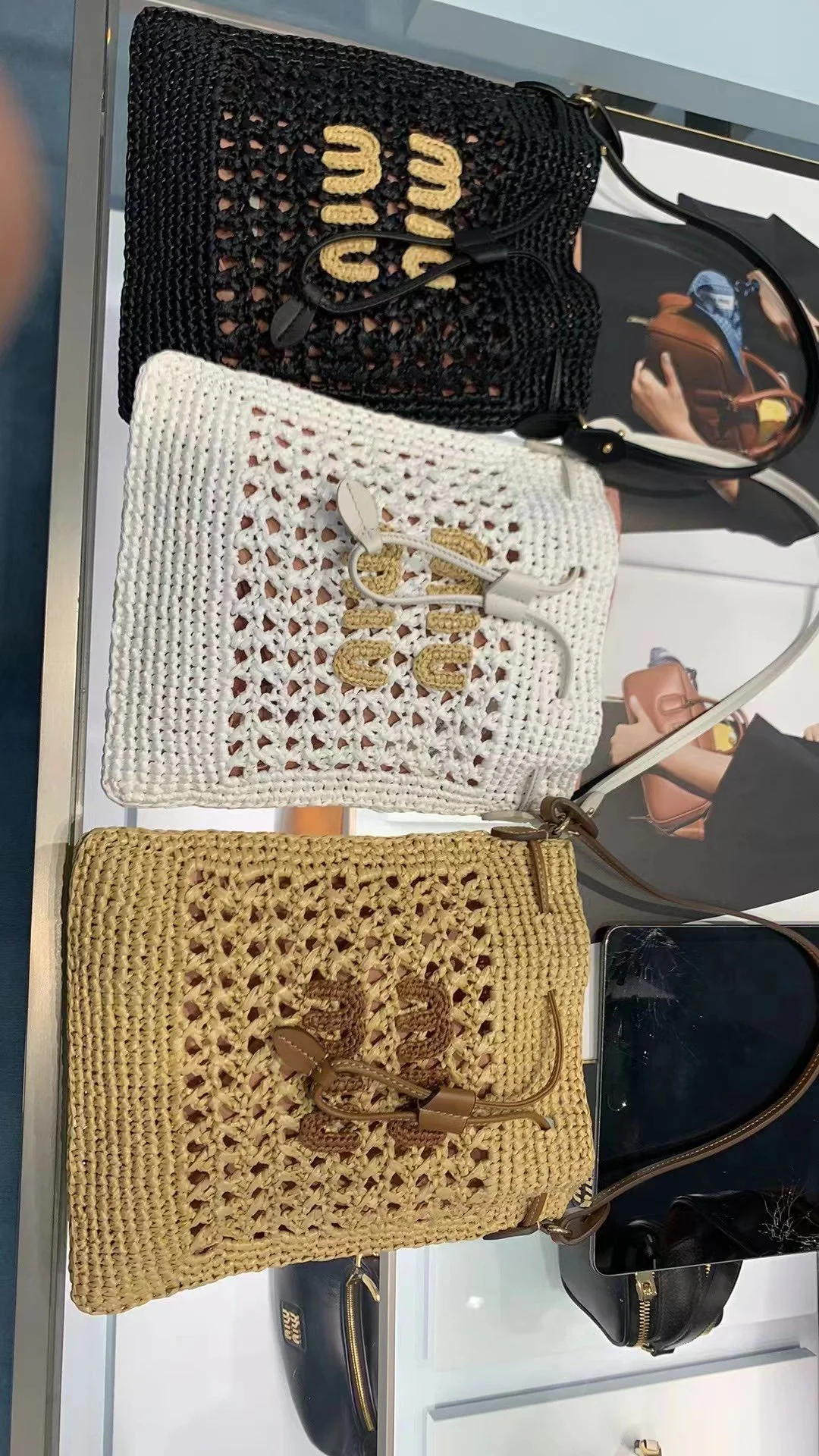 Miu Miu - Плетеный мешочек Luckbag