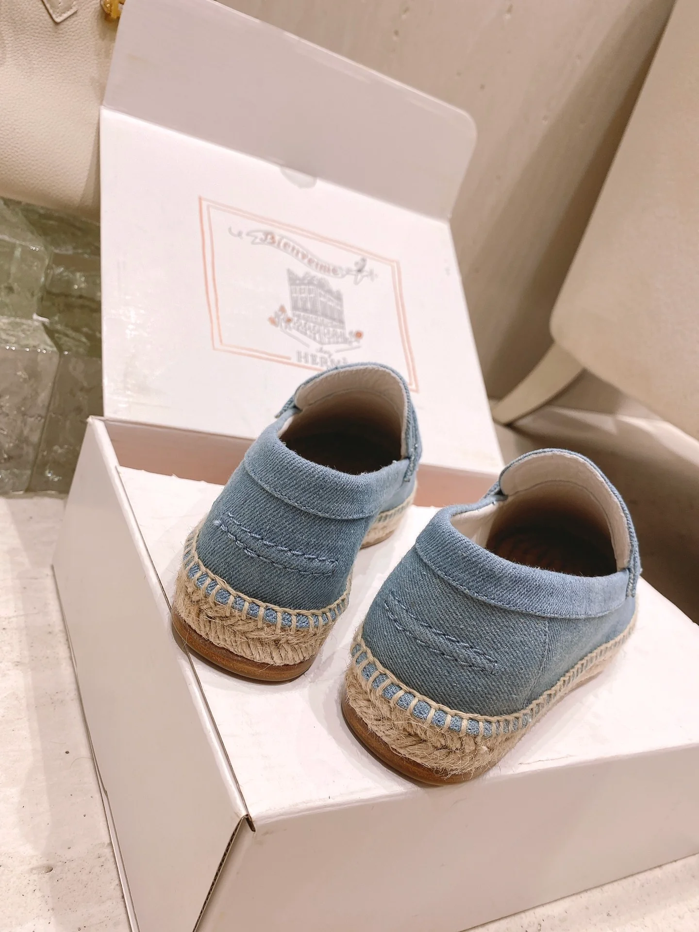 Эспадрильи Hermes Trip - синие