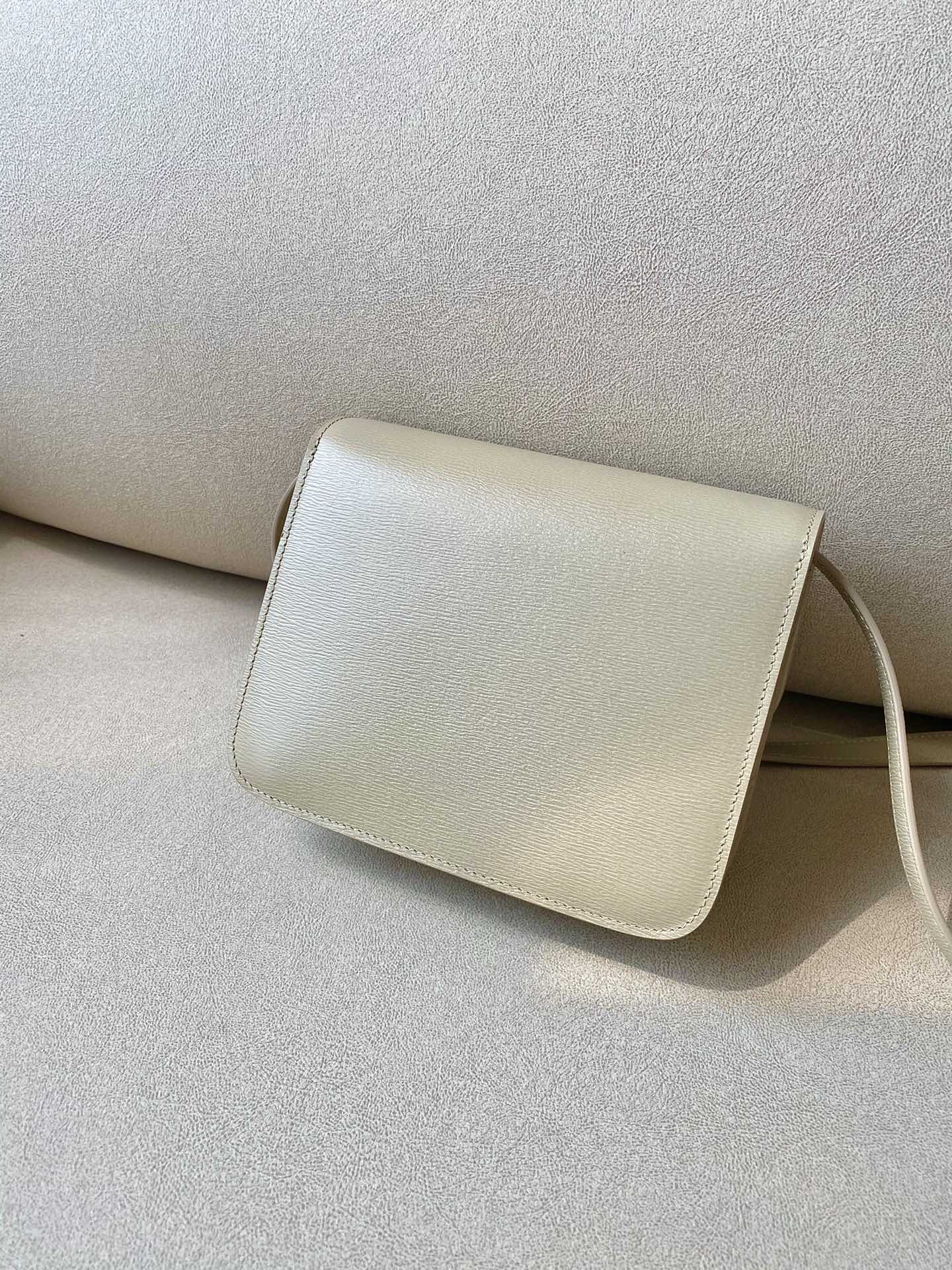 Сумка Celine Box-Ten из телячьей кожи пепельно-коричневого цвета с узором Water Eaves.