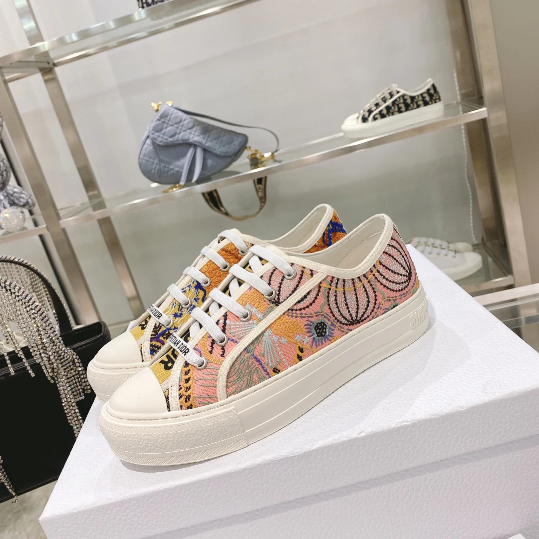 Dior - Китайская вышивка - Холщовые туфли