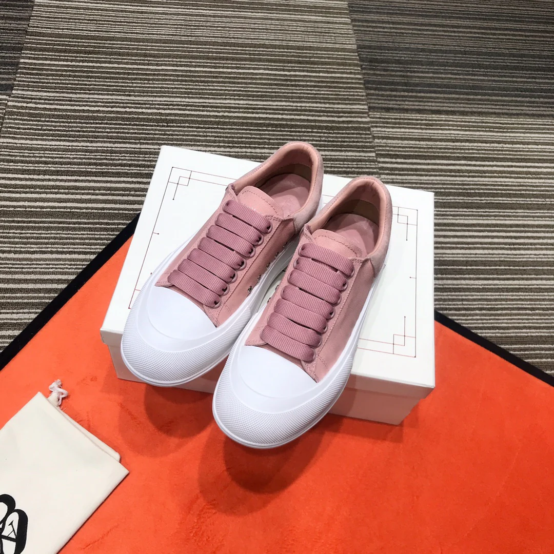 Кроссовки на платформе McQueen - розовые