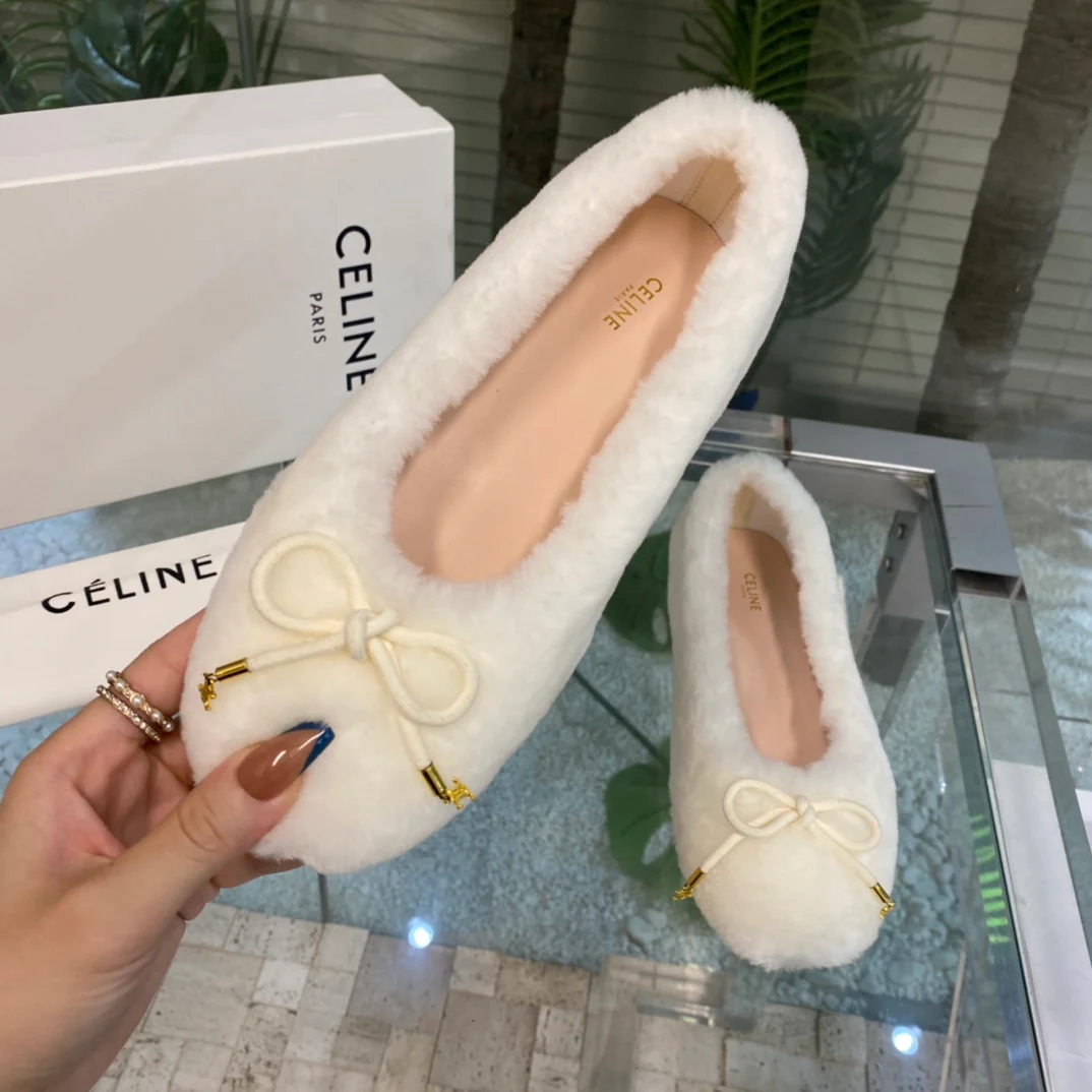 Новые шерстяные лоферы Celine 22fw осень/зима - кулон 