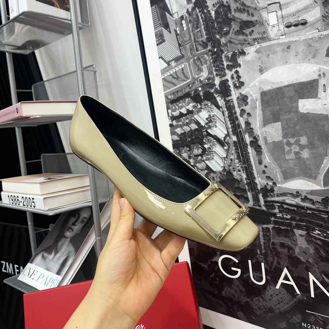 RV-Flat Bottom Square Toe-Elephant Grey