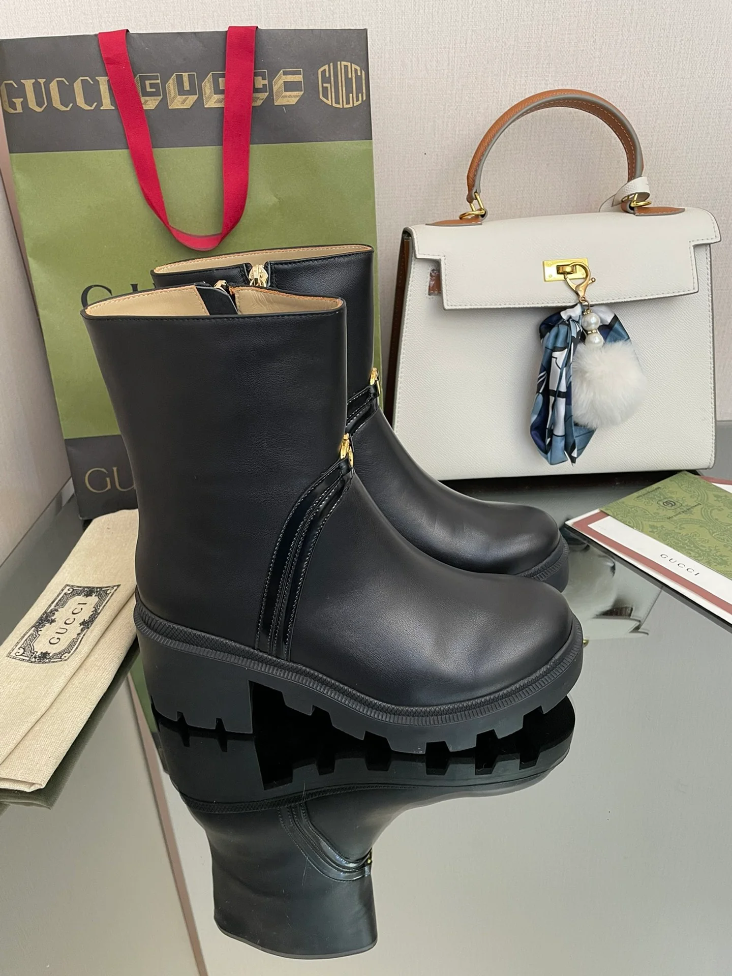 Gucci - Ботильоны на платформе