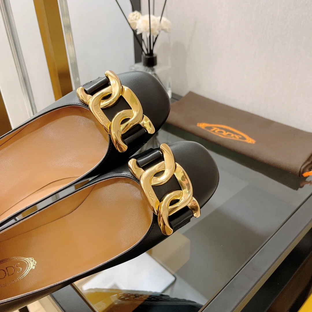 Туфли на низком каблуке Tods Retro - 1