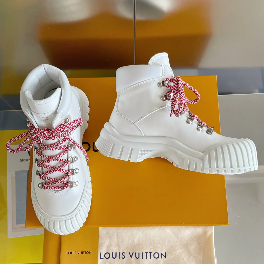 LV - Новинка сезона осень/зима 2022 - Ботильоны Ruby - Белые - 1