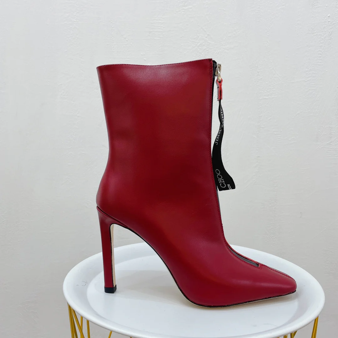 Новинка сезона осень/зима 2022 от Jimmy - Ботильоны на шпильке - Красные