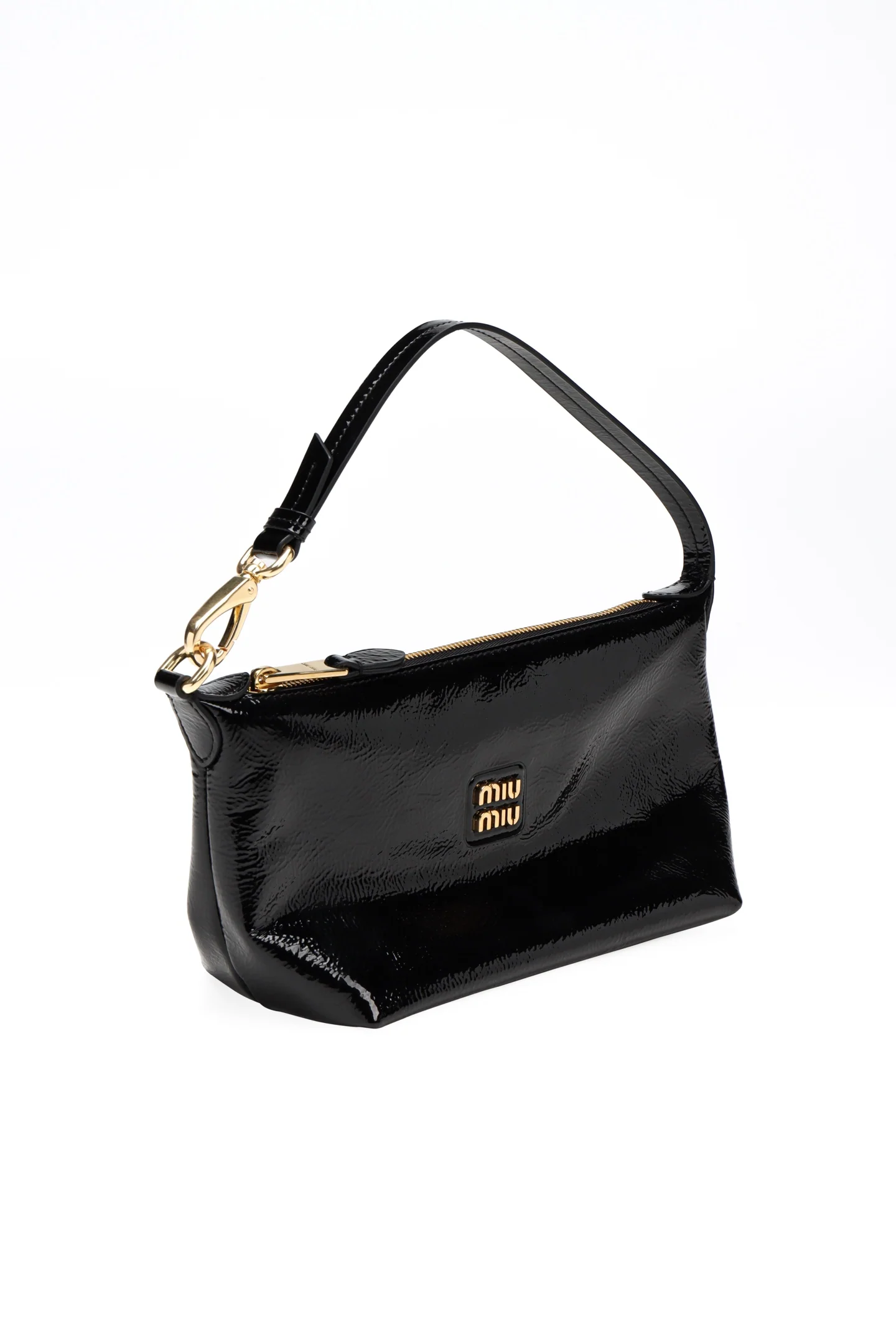 Косметичка/сумка для обеда из лакированной кожи Miu Miu