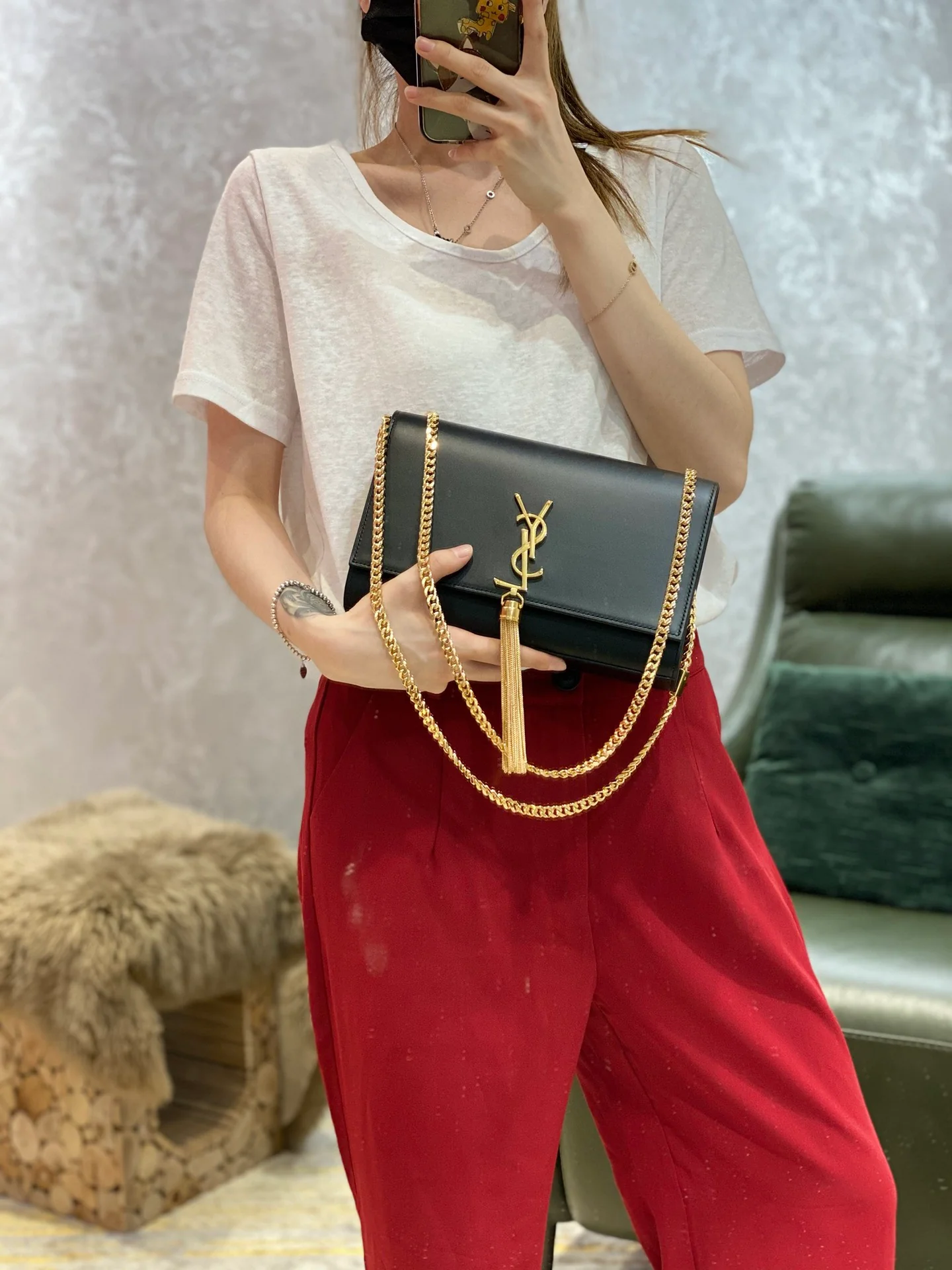 Сумка YSL-kate-tassel chain bag — делюсь своим опытом ношения.