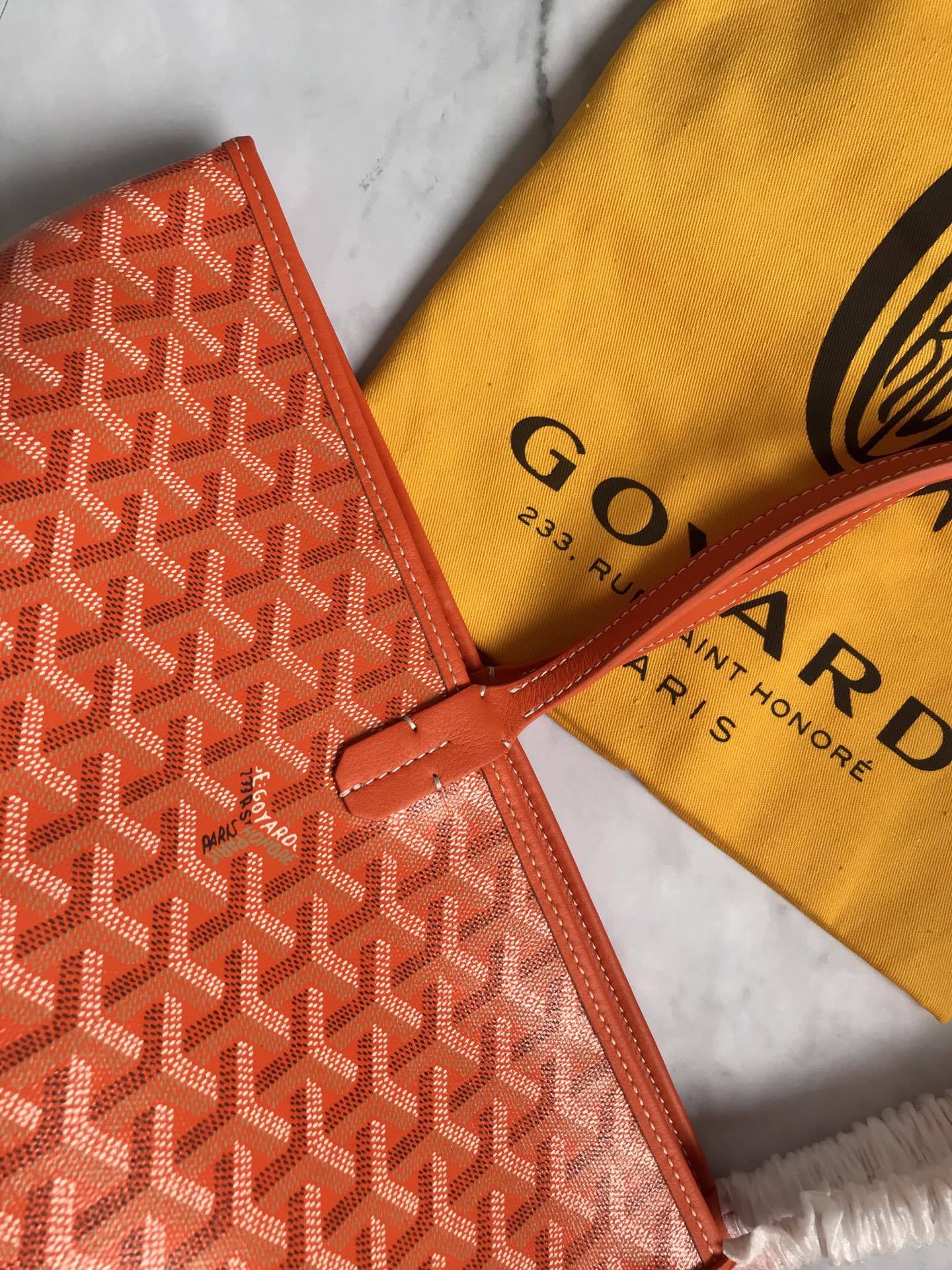 Большая Большая Сумка На Молнии Goyard - Оранжевый