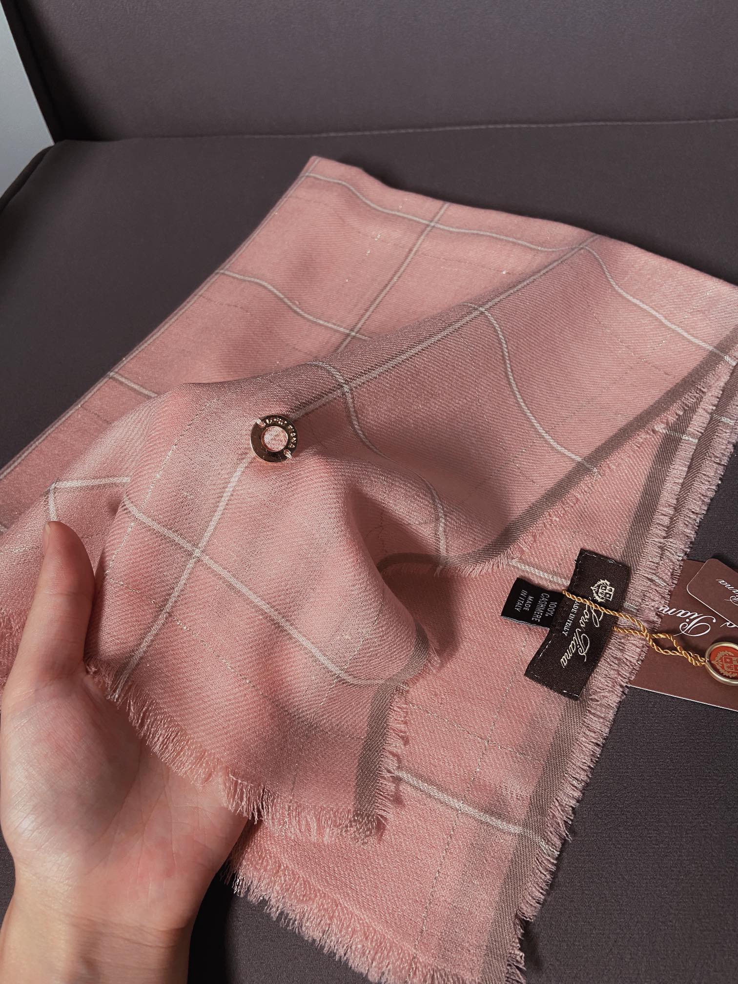 Loro Piana - Ультракашемир - Импортные золотые и серебряные нити - Роскошная классика - 88-190 см