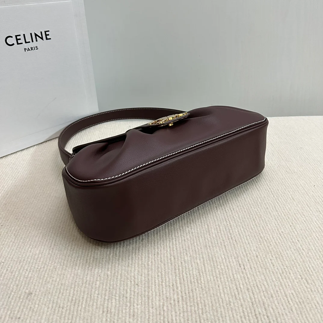 Сумка Celine Polly - бордовая