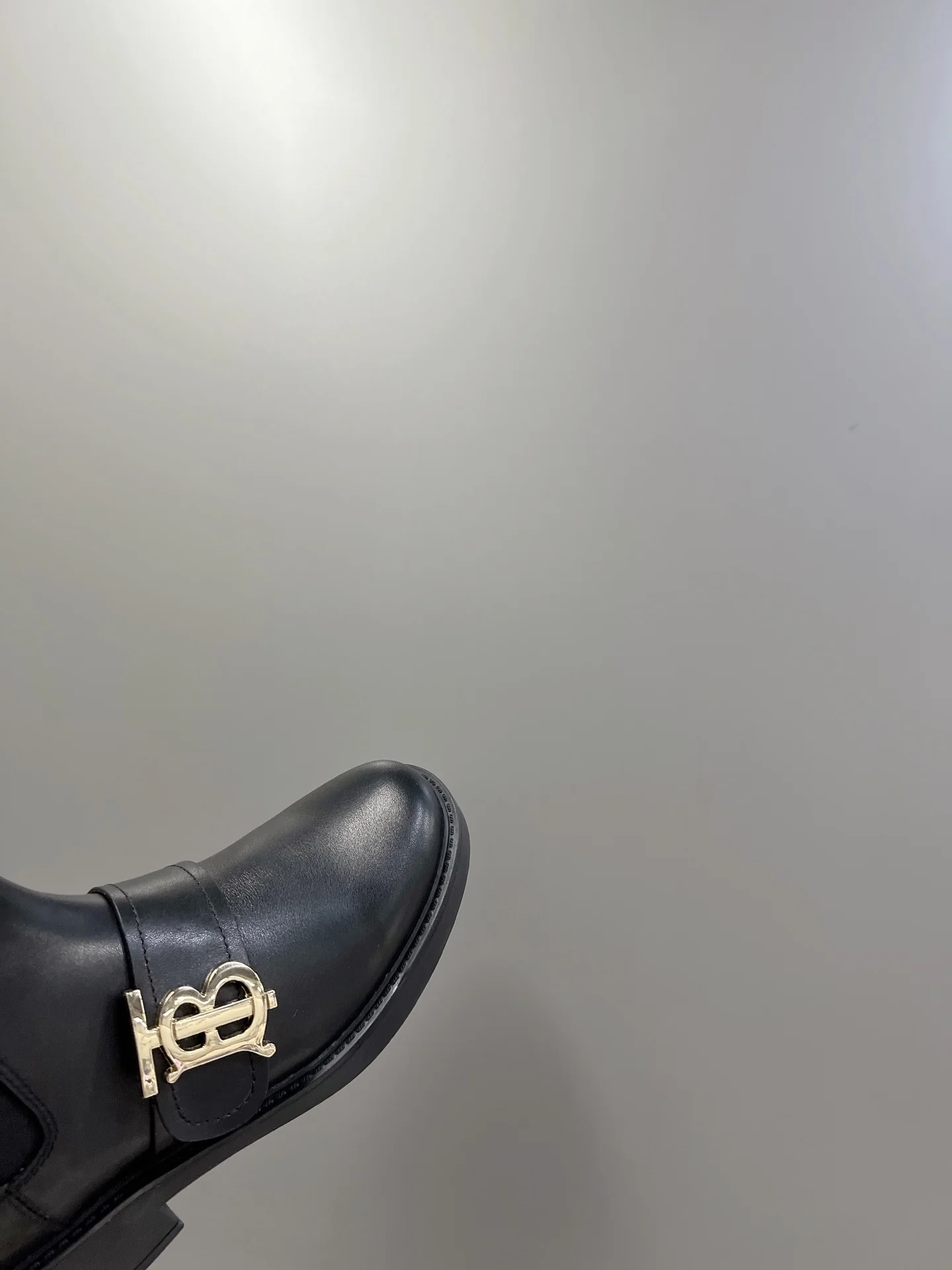 Новые поступления коллекции Burberry 22s Early Spring - Ботильоны с боковой застежкой, Taobao - Матовый черный