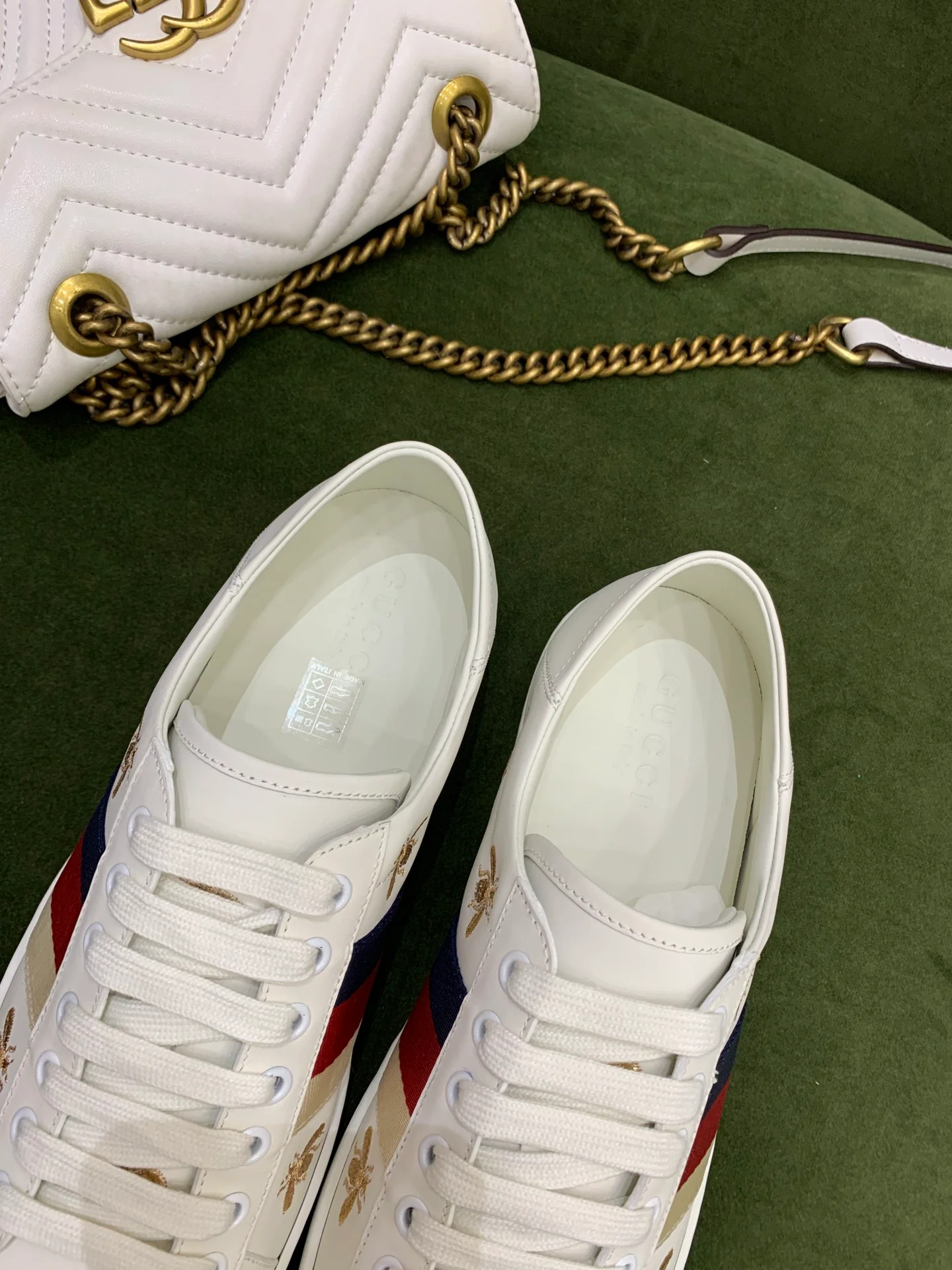 Gucci - Звездный дизайн - Классические кроссовки - Скейтбордистские кроссовки - Белые кроссовки