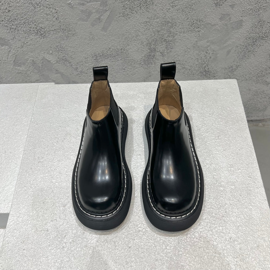 BV-22ss - Британские ретро-ботинки с низким голенищем - Унисекс - Черные