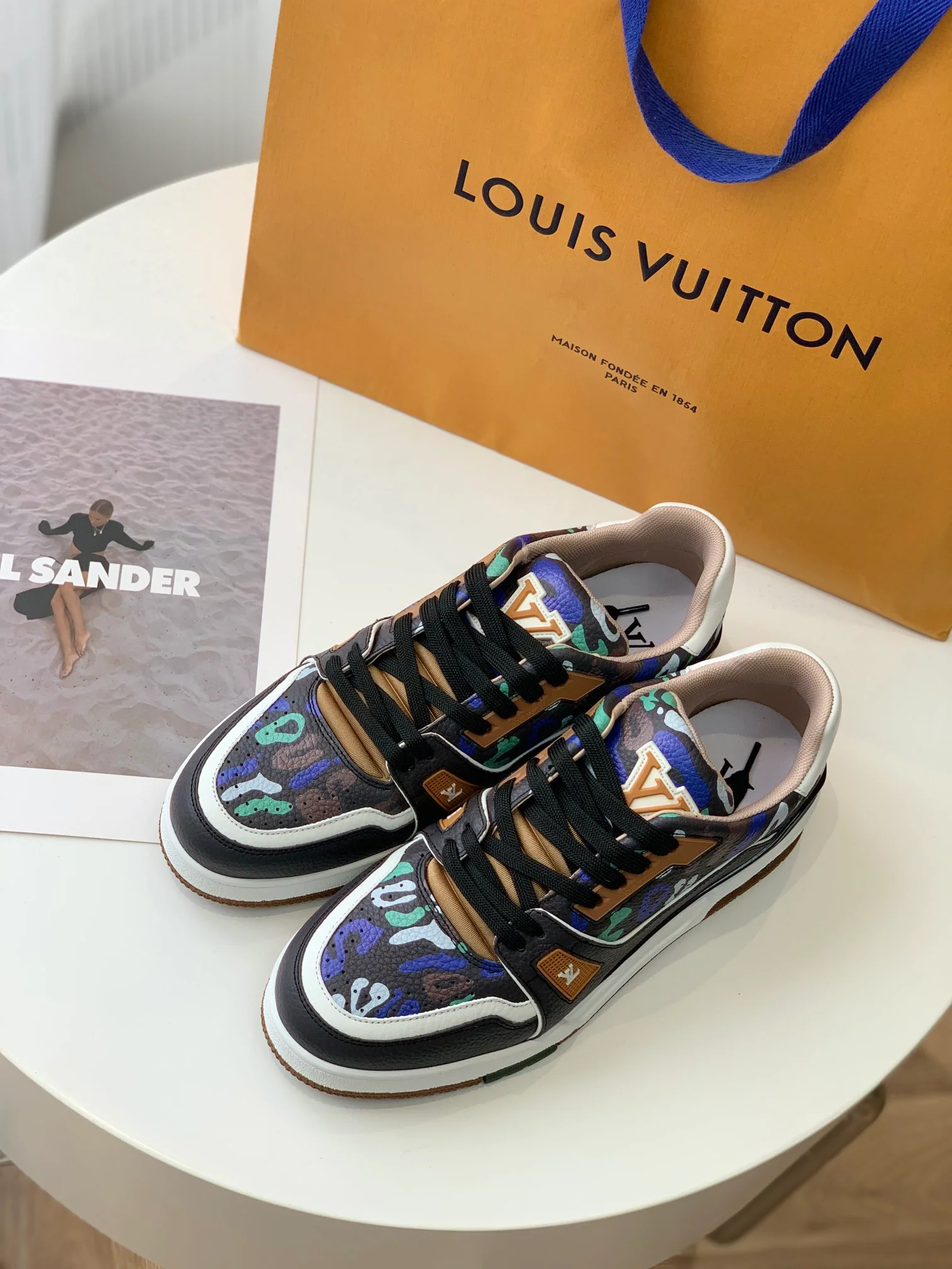 Кроссовки LV Trainer Series - Унисекс - Камуфляж - 1