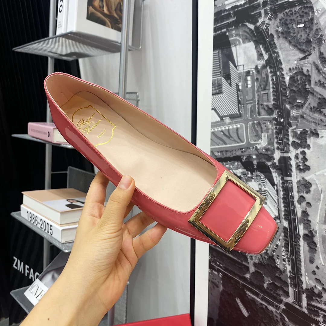 RV-Плоское дно, квадратный носок, цвет арбузно-красный