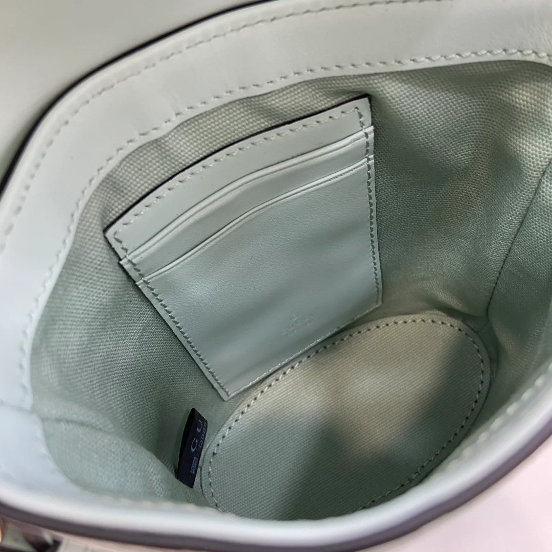 Мини-сумка-ведро Gucci Ophidia - озерно-голубая