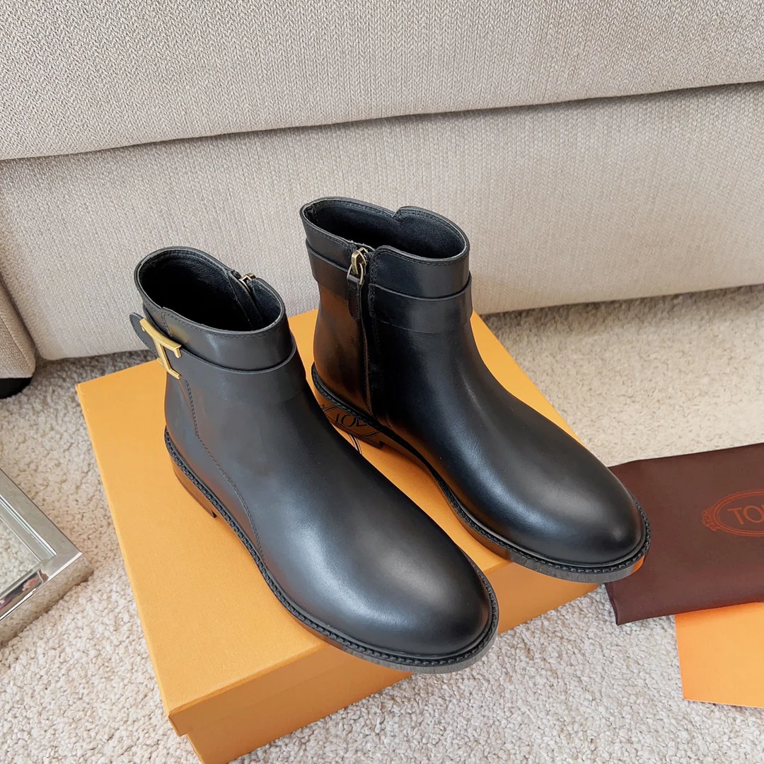 Классические кожаные ботильоны челси от Tods - T-Buck