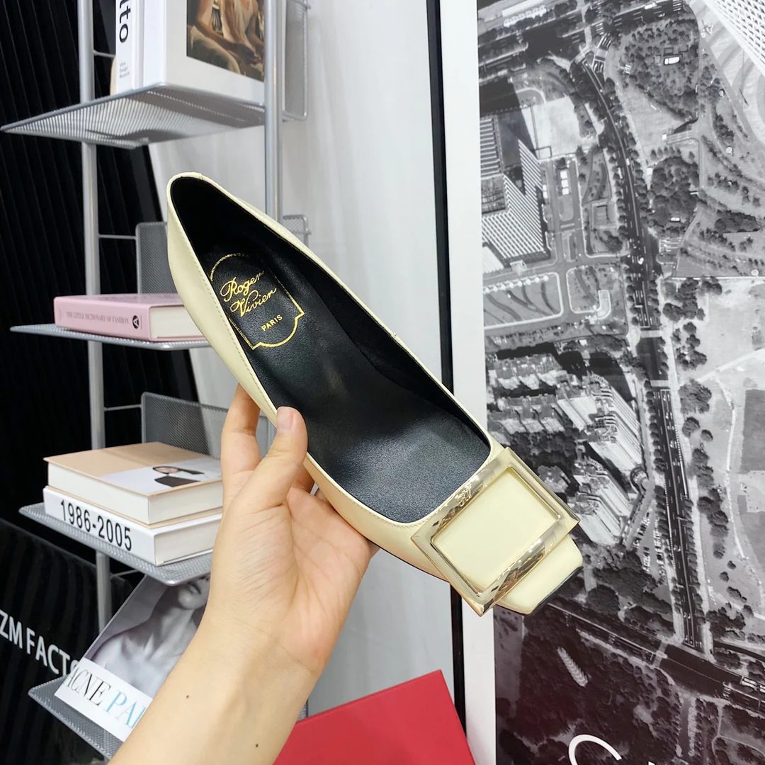 RV-7-5cm Банановый каблук - Белый