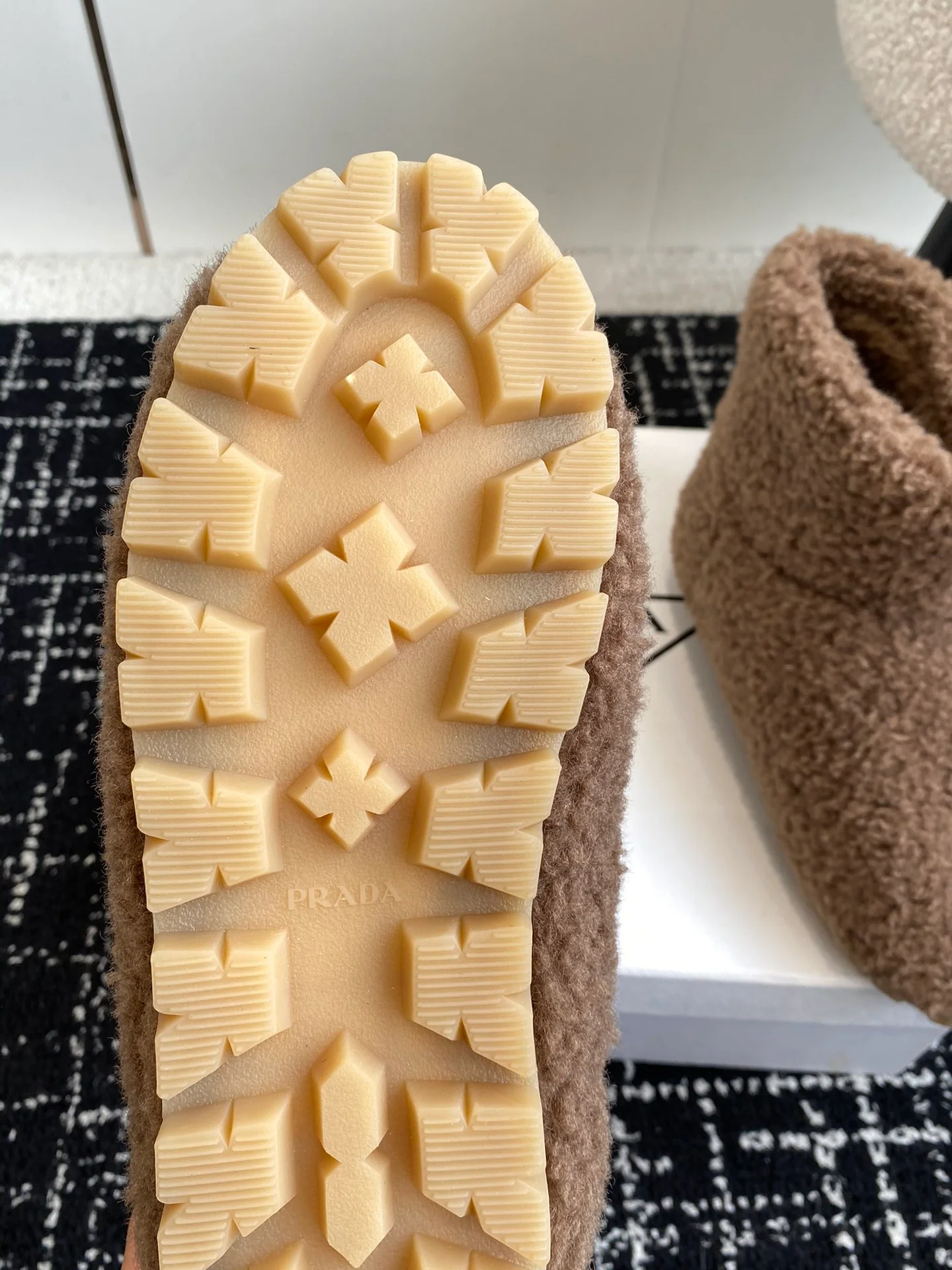 Шерстяные сапоги Miu Miu 2024 - Кофейно-коричневый