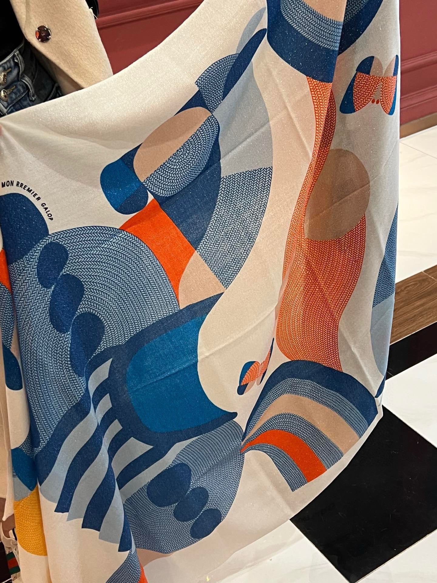 Шарф для прыжков на пони Hermes 2024 110-200